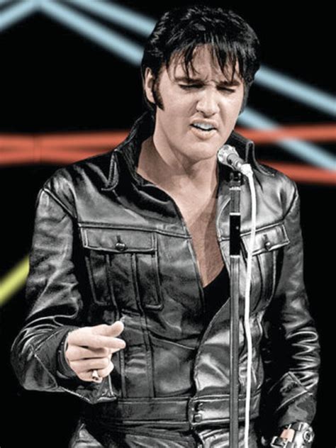 elvis leather suit jacket